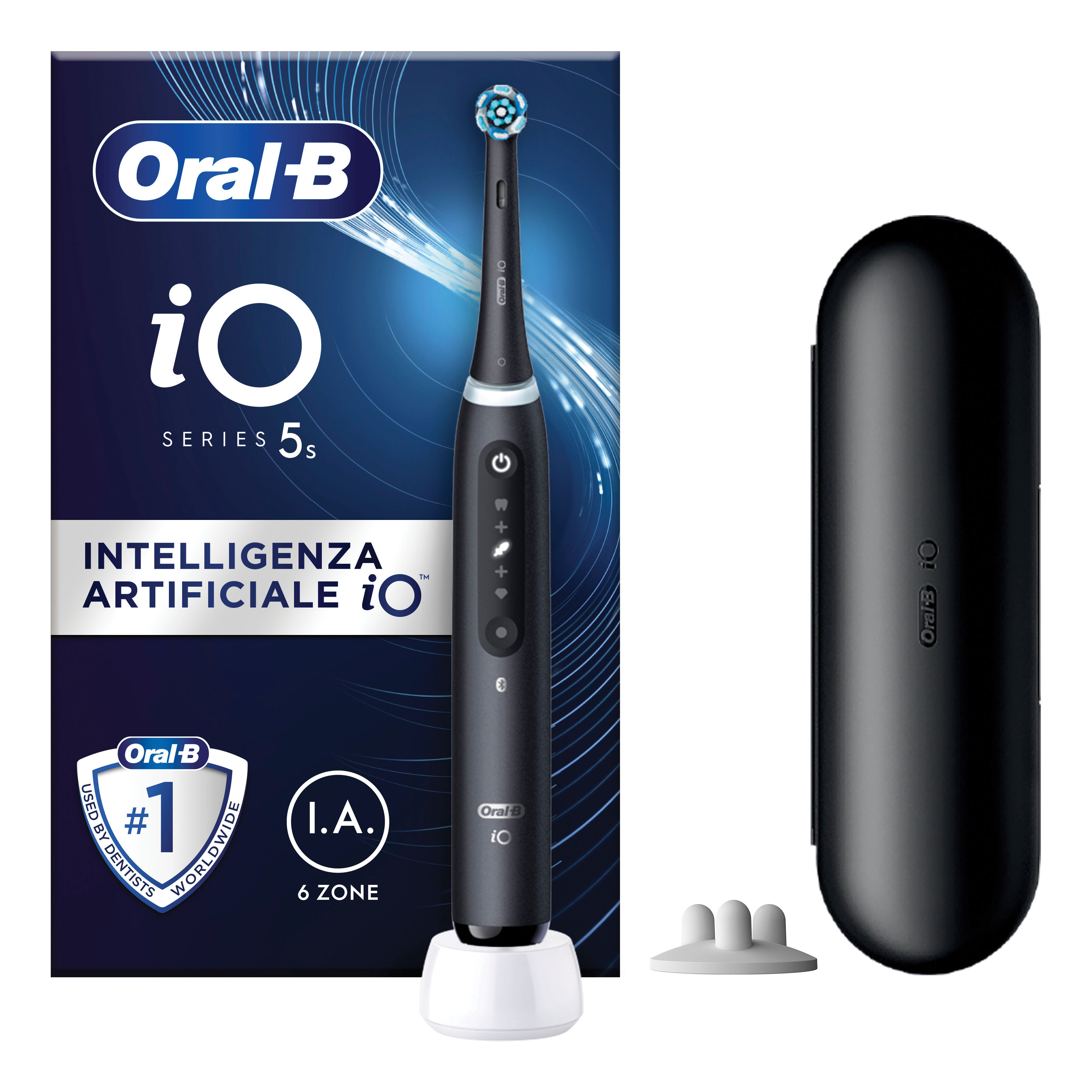 Oral - B Spazzolino Elettrico iO 5 Intelligenza Artificiale Nero